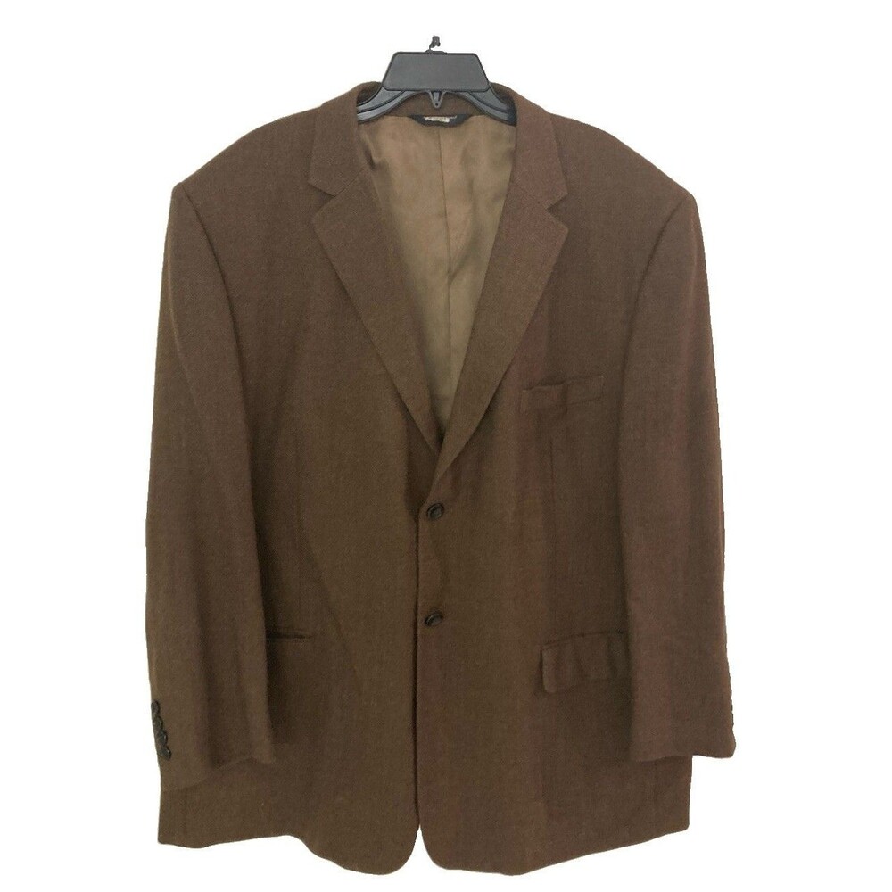 Men's Pronto Uomo Couture Blazer Lambswool Brown Size 52R - Picture 1 of 8